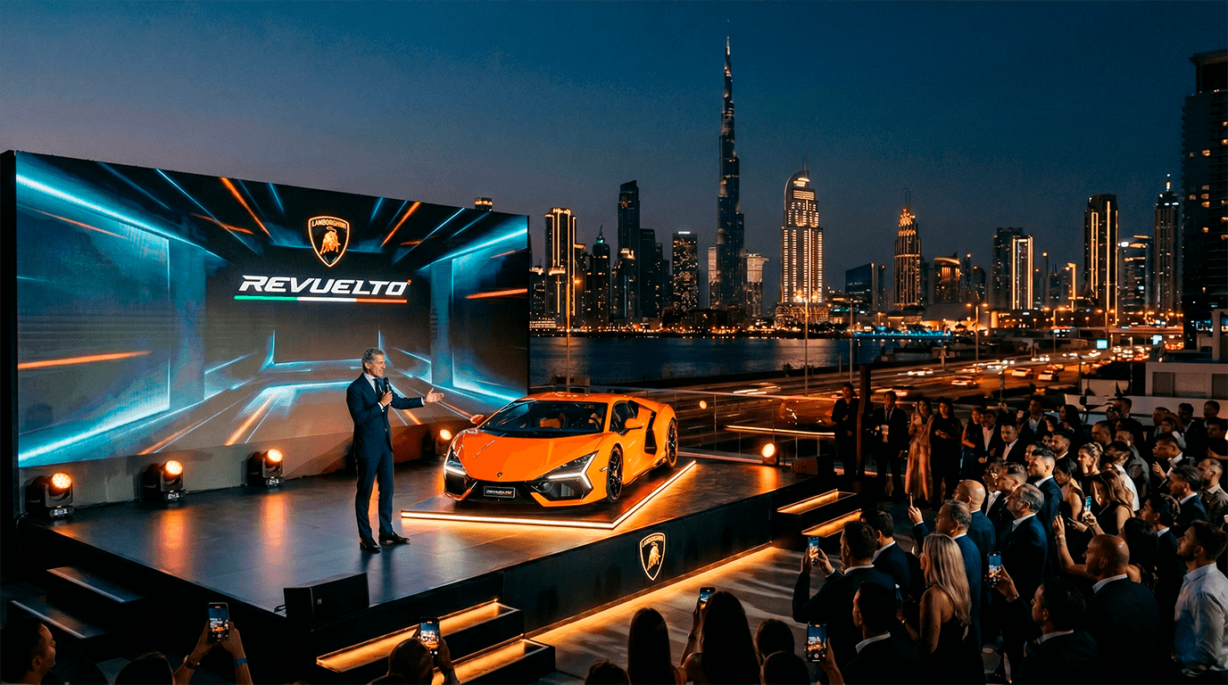 Lamborghini Revuelto premiere in Dubai